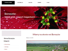 Tablet Screenshot of boroszow.olesno.pl